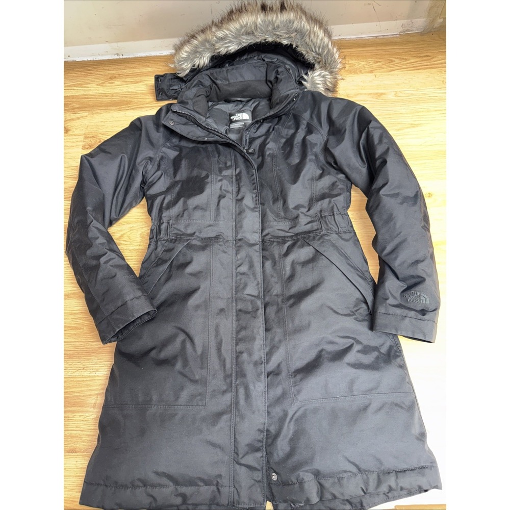The North Face Dryvent Arctic Down Full Zip Faux Fur Hooded Long Parka Jacket SP
